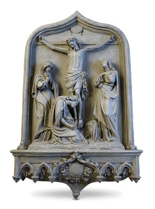 Crucifixion Scene Wall Statue - 64-inch