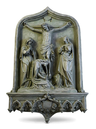 Crucifixion Scene Wall Statue - 64-inch