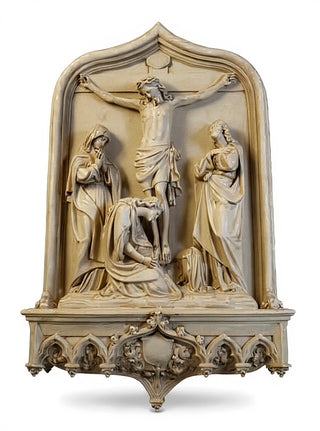 Crucifixion Scene Wall Statue - 64-inch