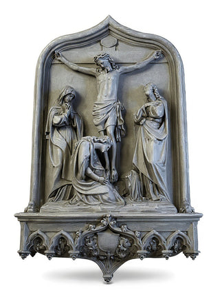 Crucifixion Scene Wall Statue - 64-inch