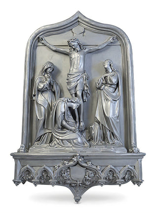 Crucifixion Scene Wall Statue - 64-inch
