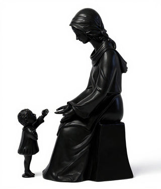 Seated Mary And Baby Statue - 57-inch