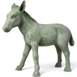 Donkey Statue — Mossy Green finish