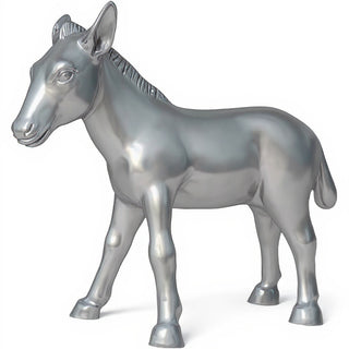 Donkey Statue — Silver finish