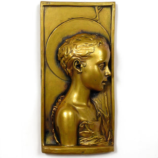 Saint John Wall Plaque - 20-inch — Antique Gold finish