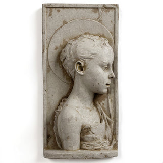 Saint John Wall Plaque - 20-inch — Antique Stone finish