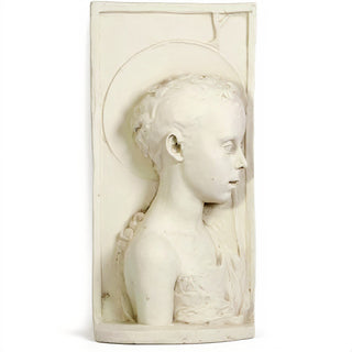 Saint John Wall Plaque - 20-inch — Antique White finish