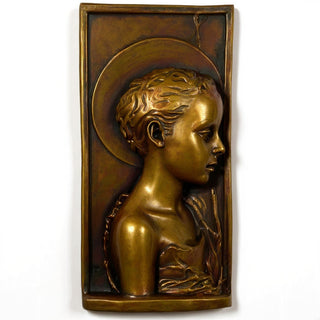 Saint John Wall Plaque - 20-inch — Bronze finish