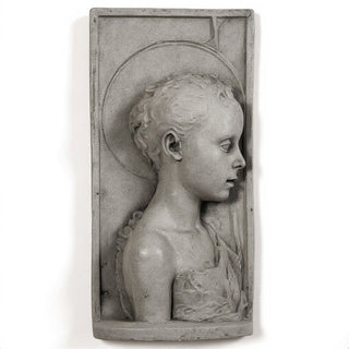Saint John Wall Plaque - 20-inch — Old Stone finish