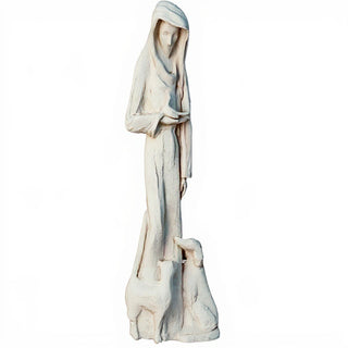 Saint Francis of Assisi Statue - 38-inch — Antique White finish