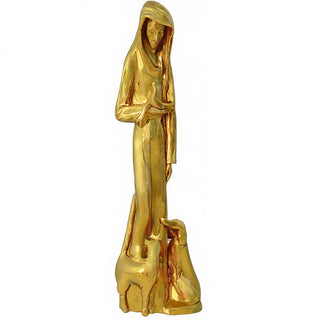Saint Francis of Assisi Statue - 38-inch — Deep Gold finish