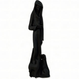 Saint Francis of Assisi Statue - 38-inch — Flat Black finish