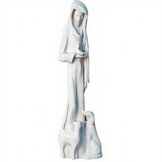 Saint Francis of Assisi Statue - 38-inch — Flat White finish