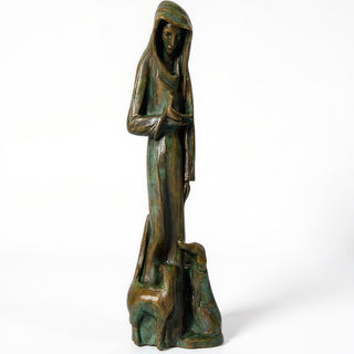 Saint Francis of Assisi Statue - 38-inch — Green Bronze finish