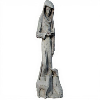 Saint Francis of Assisi Statue - 38-inch — Limestone finish