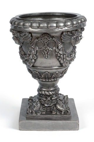Robbia Angel Planter - 24-inch — Aged Silver finish