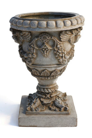 Robbia Angel Planter - 24-inch — Antique Stone finish