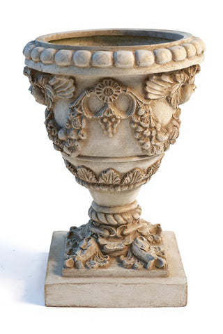 Robbia Angel Planter - 24-inch — Antique White finish