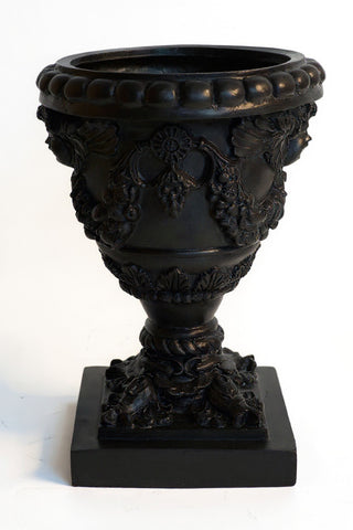 Robbia Angel Planter - 24-inch — Dusted Black finish