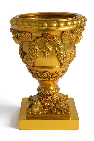 Robbia Angel Planter - 24-inch — Deep Gold finish