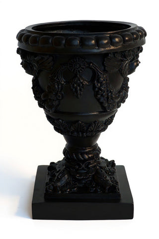 Robbia Angel Planter - 24-inch — Flat Black finish