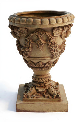 Robbia Angel Planter - 24-inch — Gothic Stone finish