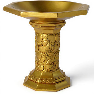Turner Birdbath - 21-inch — Deep Gold finish