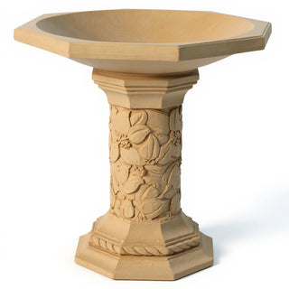 Turner Birdbath - 21-inch — Dusted Sand finish