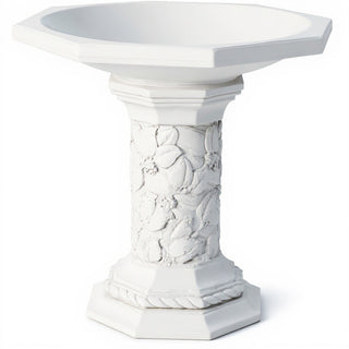 Turner Birdbath - 21-inch — Flat White finish