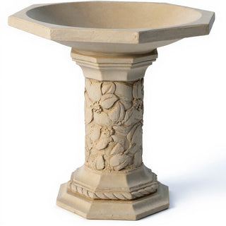 Turner Birdbath - 21-inch — Museum Terracotta finish