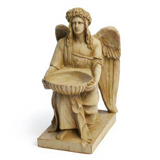 Angel With Dish Statue - 19-inch — Museum Terracotta finish