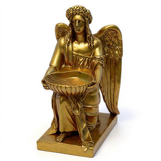 Angel With Dish Statue - 19-inch