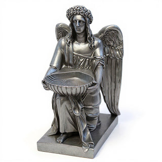 Angel With Dish Statue - 19-inch