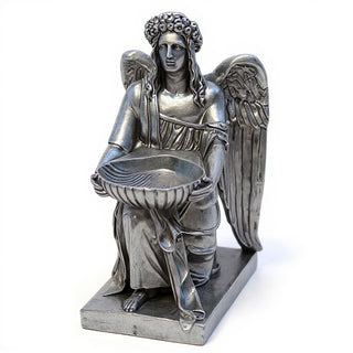 Angel With Dish Statue - 19-inch