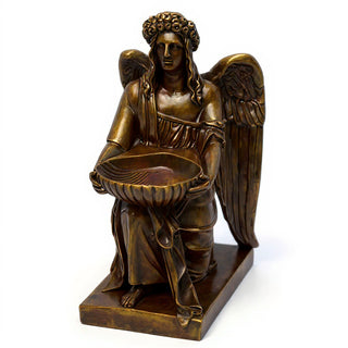 Angel With Dish Statue - 19-inch