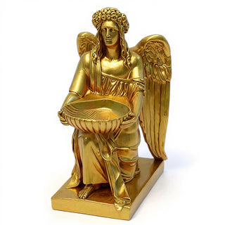 Angel With Dish Statue - 19-inch