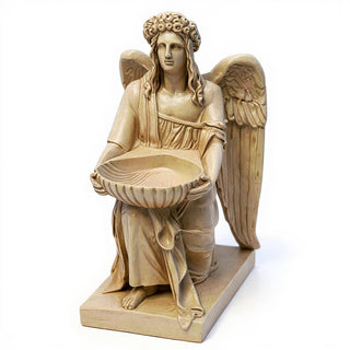 Angel With Dish Statue - 19-inch