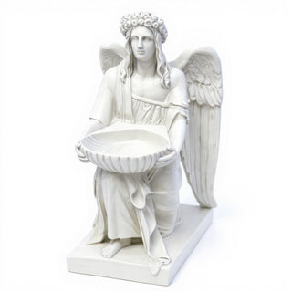 Angel With Dish Statue - 19-inch
