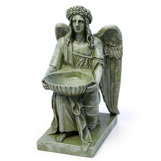 Angel With Dish Statue - 19-inch