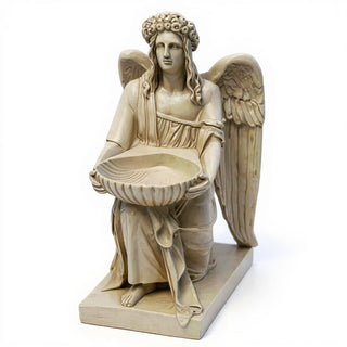 Angel With Dish Statue - 19-inch