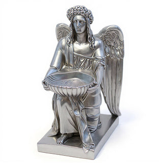 Angel With Dish Statue - 19-inch