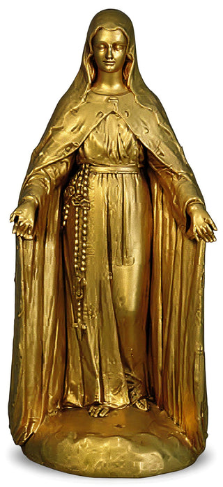 Mary Of The Rosary with Lace Statue - 49-inch