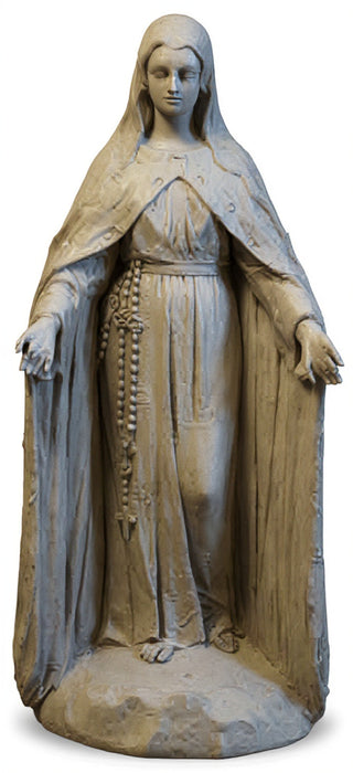 Mary Of The Rosary with Lace Statue - 49-inch