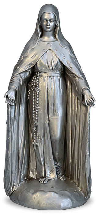 Mary Of The Rosary with Lace Statue - 49-inch