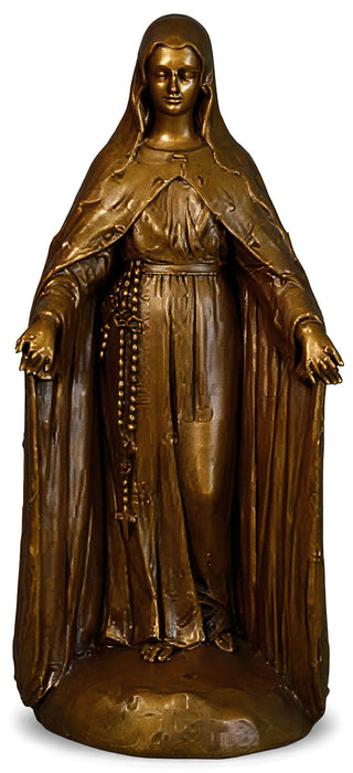 Mary Of The Rosary with Lace Statue - 49-inch