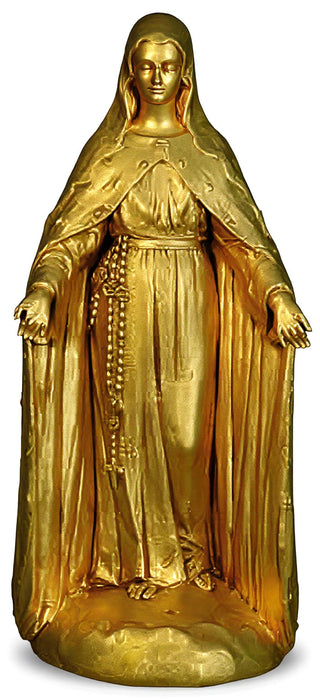 Mary Of The Rosary with Lace Statue - 49-inch