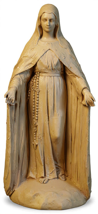 Mary Of The Rosary with Lace Statue - 49-inch