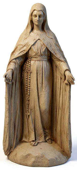Mary Of The Rosary with Lace Statue - 49-inch