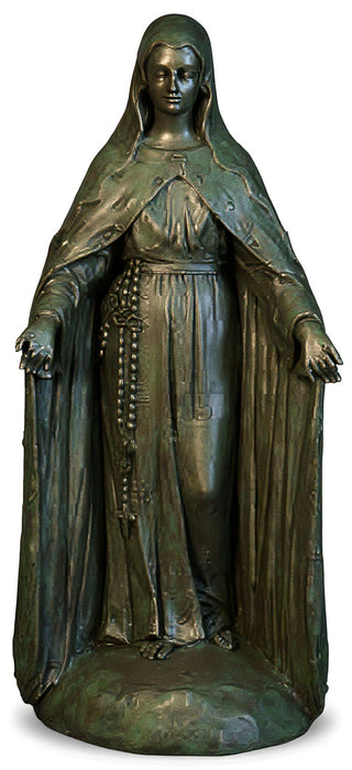 Mary Of The Rosary with Lace Statue - 49-inch