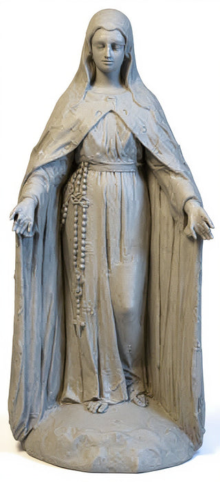 Mary Of The Rosary with Lace Statue - 49-inch